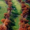 Aerial view of green #13 at Red Tail Golf Club