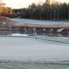 A frosty view of hole #9 at Bayberry Hills Golf Course