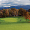 A view of the 18th hole at Equinox Golf Club