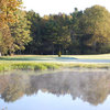 A view over the water of green #2 at Freeport Country Club