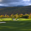 A view of the 1st green at Sunday River Golf Club