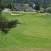 A view of the 18th hole at Dutch Elm Golf Club
