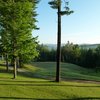 A view from hole #14 with Mt Cardigan in background at Ragged Mountain Golf Club