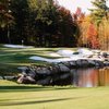 A view of hole #12 protected by bunkers at Lake Winnipesaukee Golf Club