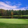 A view of the 15th green with lake in background at Crumpin-Fox Club
